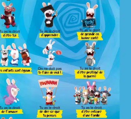 Les Lapins Crétins sont sur MyUnicef !